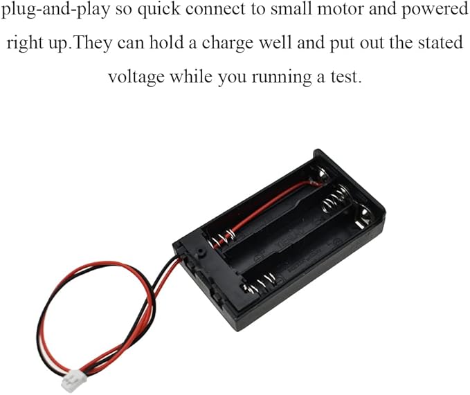 HAHIYO 3xAAA Battery Holder with JST Connector Portable Supply Quick Swap Securely Lids Convenient On/Off Switch Plastic Batteries Storage Box Case 4 Pieces for LED Christmas Light RC Plane Mordel