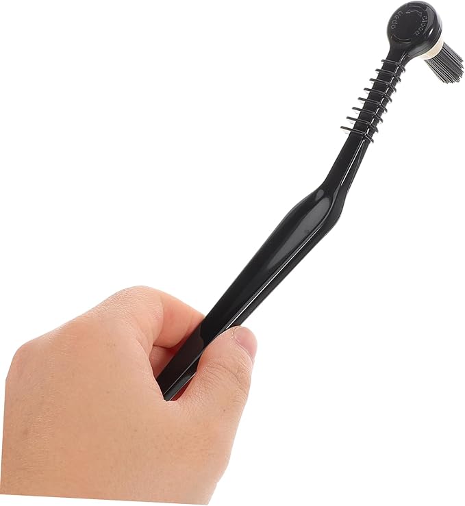 NUOBESTY 2 Pcs Coffee Machine Cleaning Brush Set Long Handle Espresso Maker Grinder Cleaning Tool Nylon Bristles for Effective Coffee Powder Removal Random Color