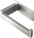 Toilet Paper Holder, Self Adhesive Tissue Holder Stainless Steel Rustproof Paper Roll Holder, No Drilling Easy to Install, Toilet Paper Rack Suitable for Office, Bathroom (Brushed Nickel)