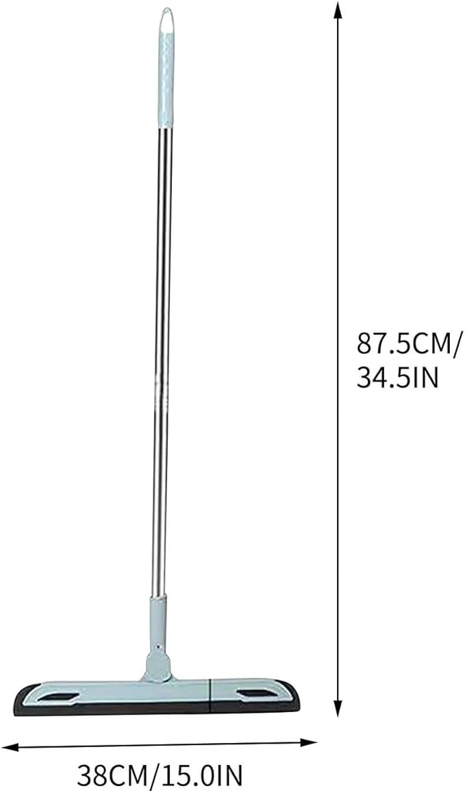 37.8in Broom and Dustpan Set Foldable Hand Broom for Home & Kitchen with Scraping Teeth and Scraper, 1 Wiper Buckle Type Outdoor Broom Household Cleaning Tool Apartment Essentials Cute Stuff (Orange)