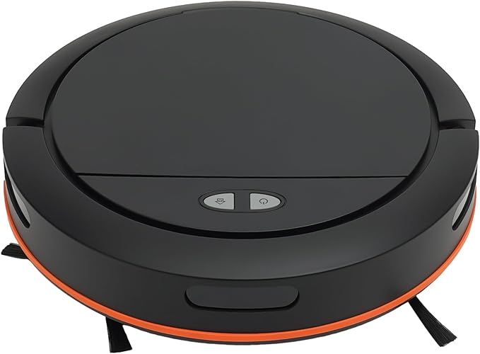 Robot Sweeping Machine, 3-in-1 Sweeping Machine, Robot Vacuum Cleaner, Cordless Sweeping Machine, Push Button/APP Control, 3-Cleaning Mode, for Pet Hair, Hard Floor, Low Carpet (Black)
