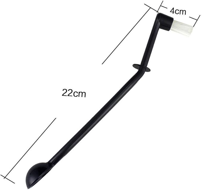 Coffee Machine Brush Cleaner Nylon Espresso Machine Brush Grinder Brush Coffee Cleaning Tool with Spoon (Pack of 2)