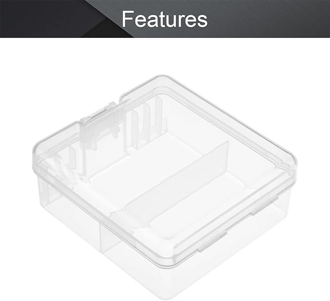 Fielect 100 x AAA Battery Storage Case Holder Organizer Box Transparent