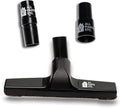 1.25" Vacuum Floor Brush Attachment – 10” Wide Soft Bristles with Two Adapters for 1.375" & 1.5" Compatibility Fits many Shop Vac, Shark, Hoover, Eureka, Dirt Devil, Miele, Oreck, and More
