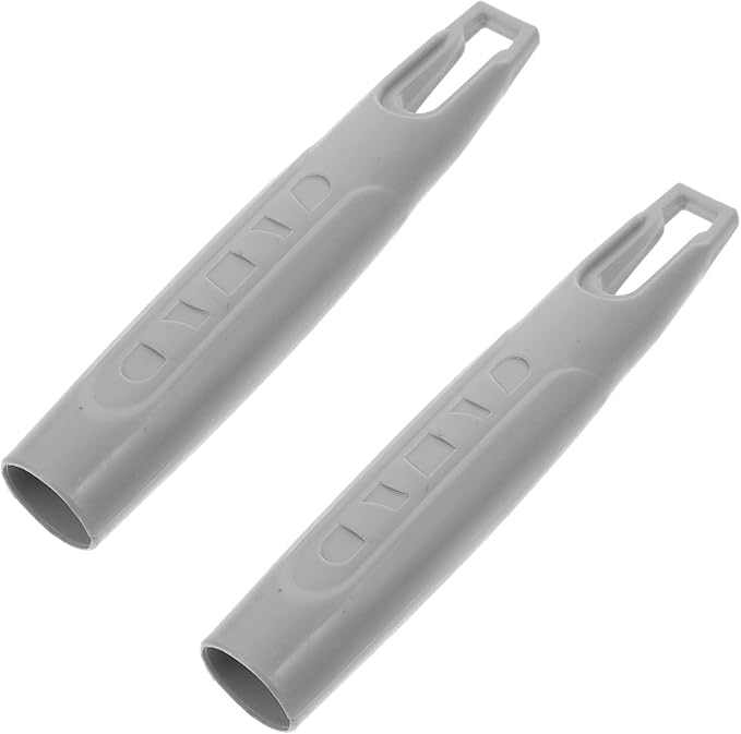 NOLITOY 2pcs 19mm Plastic Broom Handles Replacement Grips for Mini Broom and Dustpan Set, Manual Carpet Sweeper Accessory, Gray Sturdy Sweeping Tool Handles for Household Cleaning