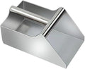 Generic Stainless Steel Dustpan with Handle Collector Handheld Scooper Manual Spade Scoop for Soybeans Outdoor Commercial Use Farm, 28cmx25cmx12cm