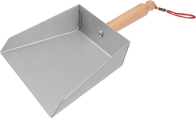 Hemoton Mini Stainless Steel Dustpan 8.66X5.51 Inch Small Metal Dust Pan Lightweight Tabletop Cleaning Tool for Kitchen and Home