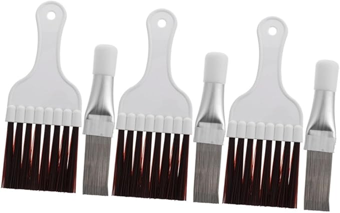 Cabilock 5sets Air Conditioner Fin Cleaning Tool Brush Comb Kit for Radiator and Evaporator Coil Maintenance Lightweight Efficient Dust Removal