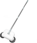 Zerodis Hand Push Sweeper,2 in 1 Wet Dry Use 360 Degree Rotating Quiet Manual Sweeping Mop Hard Floor Surfaces Sweeping Cleaner for Wood Tile Floor