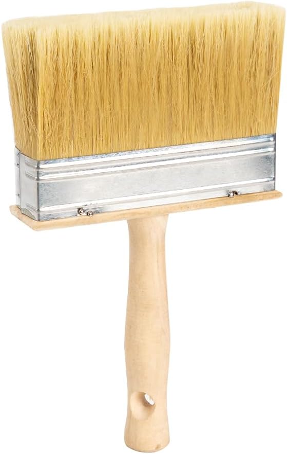 BKTLCAU Deck Brush for Deck Stain Applicator，5” Paint Brush for Quick Decking，Stain Brushes for Walls and Furniture Paint Application，Wide Paint Brushes, Wooden, 5-inch