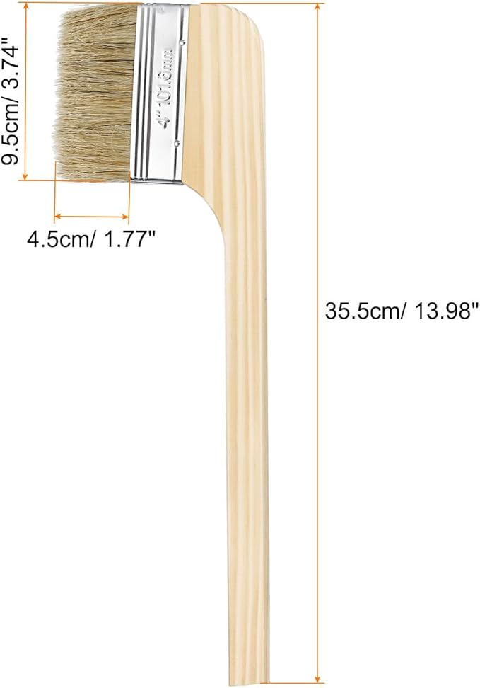 HARFINGTON Paint Brush 2Pcs 4" Brush Width Reusable Variety Angle Bend Brushes Radiator Paint for All Latex Oil Painting Furniture Walls Home Improvement