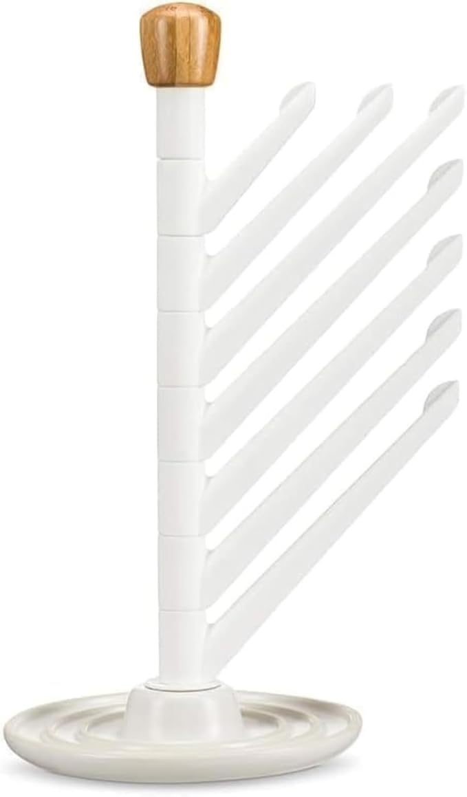 Full Circle Branch Out, Upright Kitchen Drying Rack, Ceramic Base, Perfect for Bottles, Dishcloths, and Bags