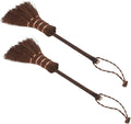 2pcs Mini Handheld Broom for Carpet Pet Hair Versatile Boys and Girls Mop and Sweeper for Dusting Portable Desk Brush with Soft Handle