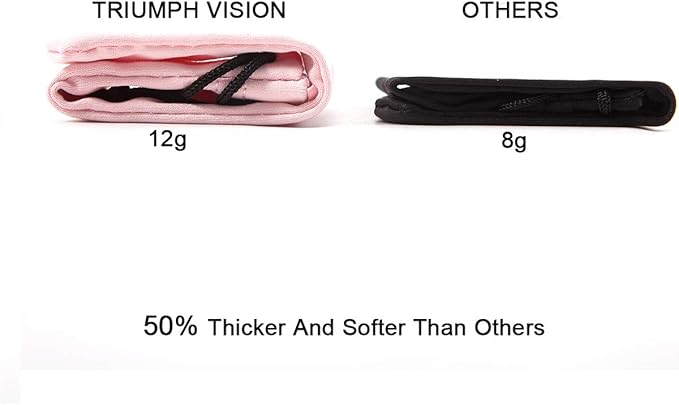 TRIUMPH VISION Soft Eyeglass Pouch 3 Pack - Pouch for glasses Microfiber Screen Cleaning Bag