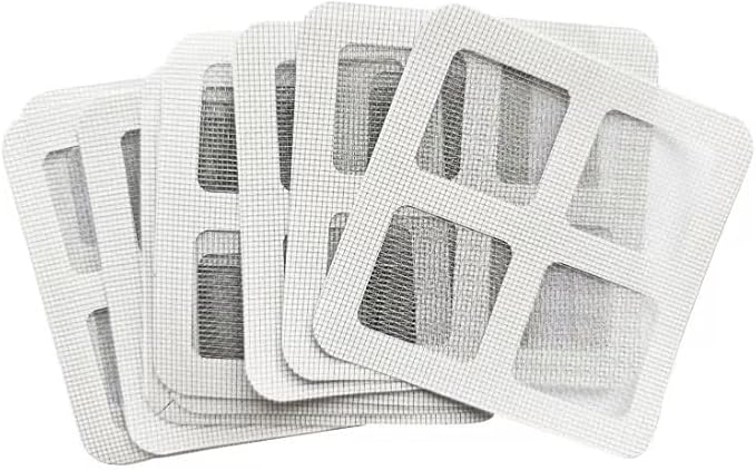 Disposable Shower Drain Hair Catcher Stickers (10 Pack) – Waterproof Mesh Hair Trap Covers for Shower & Bathtub Drains, Peel-Stick Disposable Drain Protector