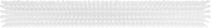 Vikan 31955 24" Heavy-Duty Push Broom, Soft/Stiff, White