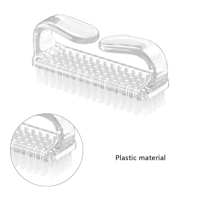 5 Pcs Handle Grip Nail Brush for Cleaning Fingernails, Nail Scrub Brush Fingernail Brush Nail Cleaning Brush with Soft Bristles for Toes and Nails Men Women (S)