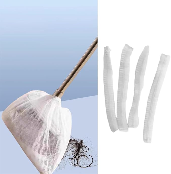 40 Pack Disposable Broom Covers Pet Hair Removal Broom Cloth Cover Caps Sweeping Fur Remover Tool for Broom and Dustpan Set Handy Brooms Baseboards Molding Dust Cobwebs up High Heater