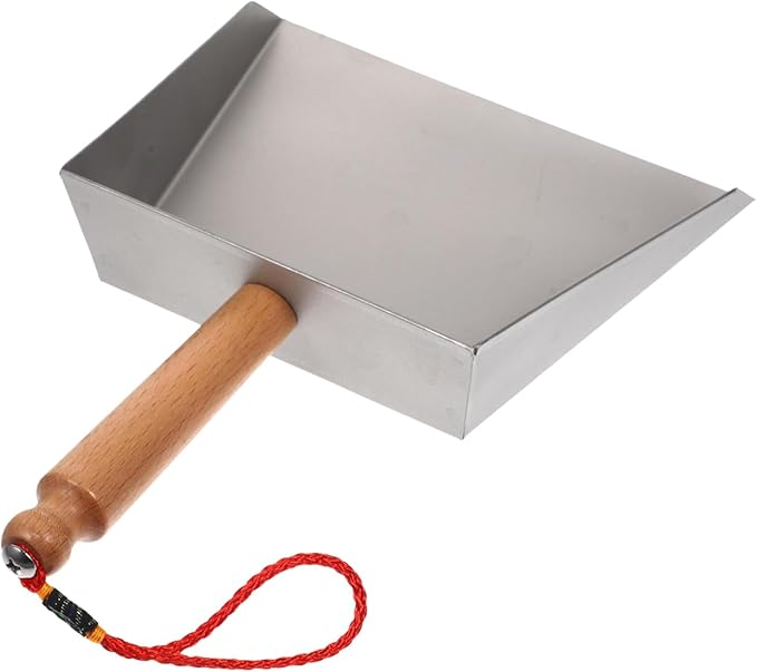 Stainless Steel Mini Dustpan Small Metal Desktop Dust Pan for Kitchen Tabletop Cleaning 8.66X5.51X1.57 Inch Silver