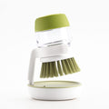 Dish Brush with Soap Dispenser, Dishwashing Kitchen Scrub Brushes Dish Scrubber with Holder Drip Tray, for Cleaning Pan, Pot, Sink