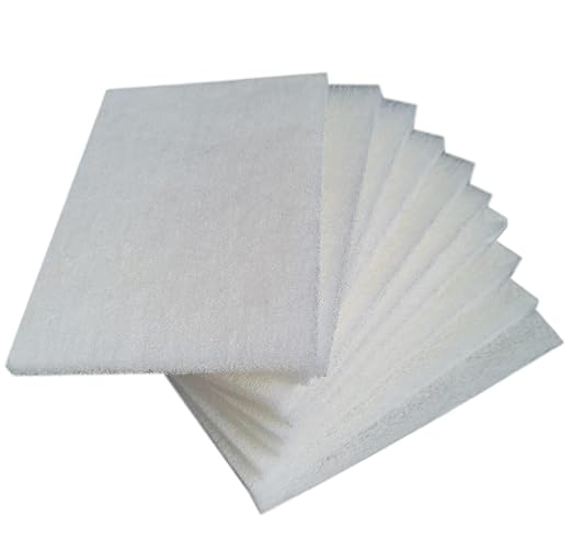 10 Pack 6" x 9" Superfine General Purpose Scuff Pads for Scuffing, Scouring, Sanding, Paint - Surface Preparation Automotive Car Auto Body Woodworking (White -2000 Grit)