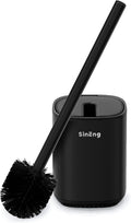 Toilet Brush and Holder Set Toilet Bowl Brush Stainless Steel Automatic Open lid Toilet Bowl Cleaner Brush with Durable Bristle Head Toilet Cleaning Brush for Bathroom