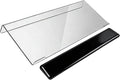 Acrylic Computer Keyboard Stand with Gel Wrist Rest Set,Ergonomic Keyboard Riser for Desk Easy Typing with Gel Keyboard Pad, Anti-Slip Comfort Keyboard Wrist Pad Relief Pain (Black)