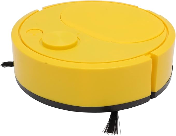 ZJchao Smart Multifunctional USB Charging Mini Robot Vacuum Cleaner for Household Wooden Flooring Tile Carpet Sweeping Robot (Yellow)