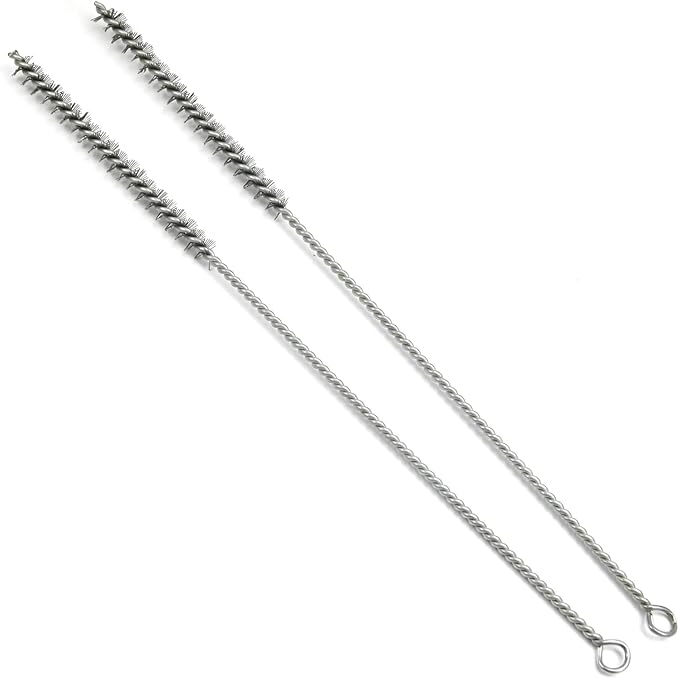 Utoolmart Steel Wire Cleaning Brush, Spiral Power Brush, 0.4-inch Diameter 12-inch Length, 2pcs