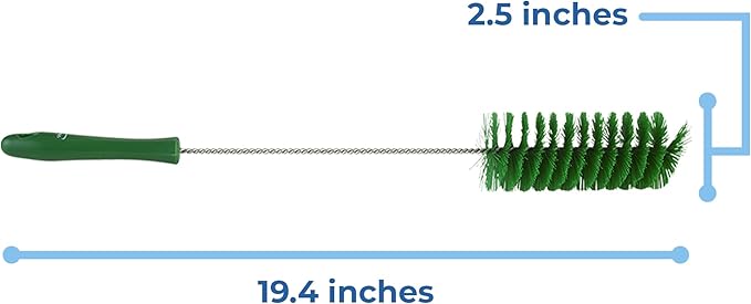 Vikan 53702 Tube Brush,2.4",PP/PBT,Green
