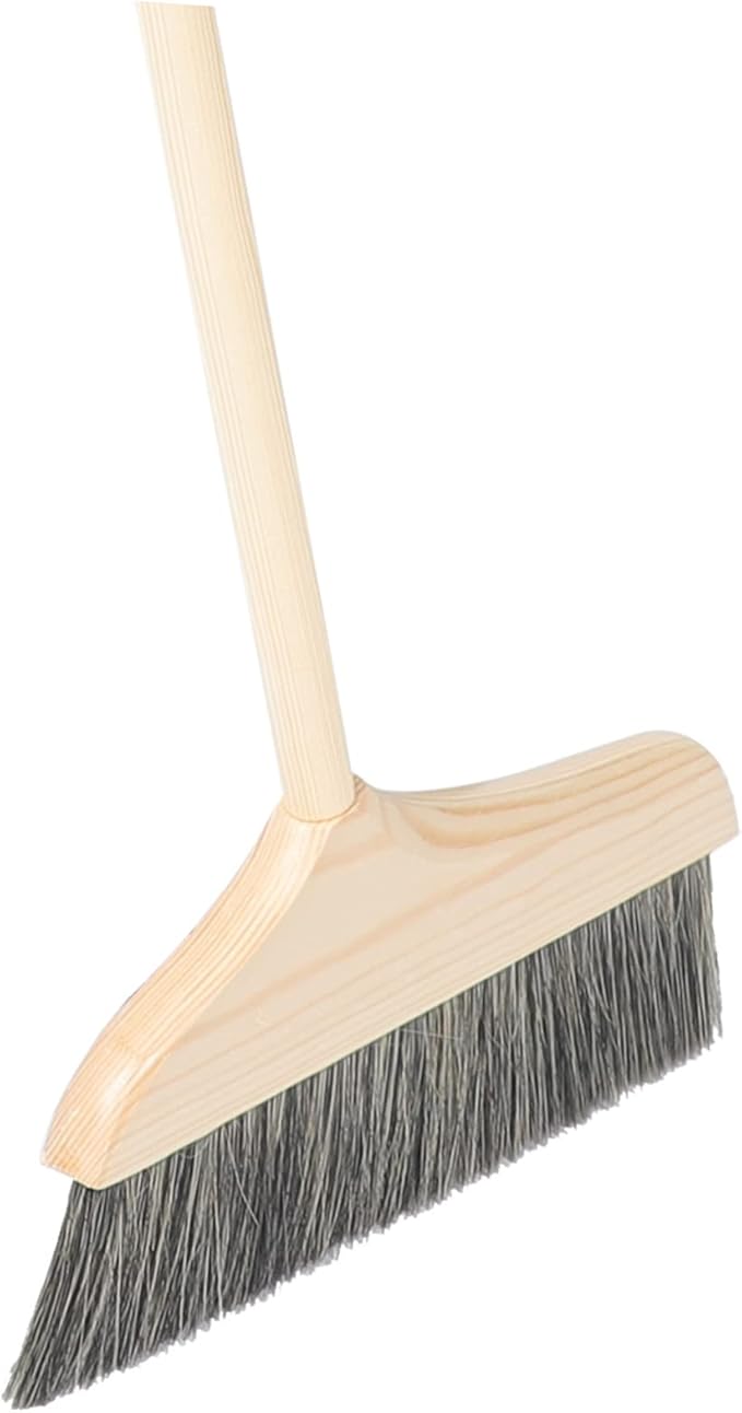 Soft Bristle Broom Long Handle Detachable Floor Cleaning Broom for Home and Kitchen Anti-Static Dust Sweeping Brush for Indoor and Outdoor Use
