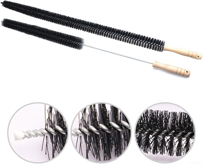 Radiator Cleaner Brush For Home Use, Bendable Long Thin Duster With 70Cm/75cm Wooden Handle, Nylon Bristles For Vents, Dryer Ducts, Baseboard Heaters And Hard-to-Reach Spaces(70cm)