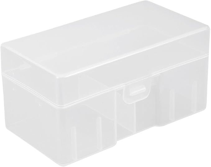 uxcell Hard Plastic Large Battery Storage Box Holder Organizer Protective Container for 12 x 9V Batteries