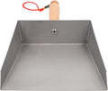 Stainless Steel Mini Dustpan Small Metal Desktop Dust Pan for Kitchen Tabletop Cleaning 8.66X5.51X1.57 Inch Silver