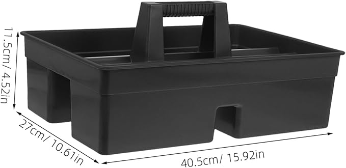 Gadpiparty Heavy-duty Compartment Cleaning Portable Plastic Tool Organizer with Handle for Home and for Cleaning Supplies and Versatile Storage