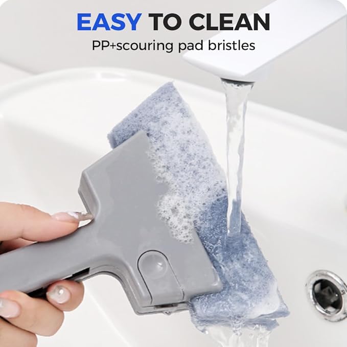 3 Pcs Magic Window Track Cleaners, 2026 Upgraded Handheld Window Groove Cleaning Brush, Window Track Cleaner Tools Set for Sliding Door and Window lides Gaps (3PCS-B)