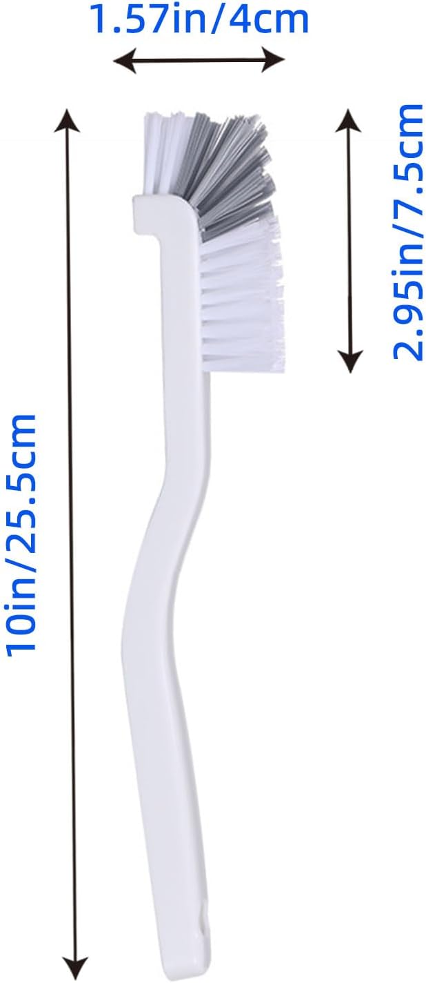 2pcs Dish Scrub Brushes with Handle for Kitchen，Small Cleaning Brush for Cup，Kitchen Sink，Blender，Crevice Cleaning Brush