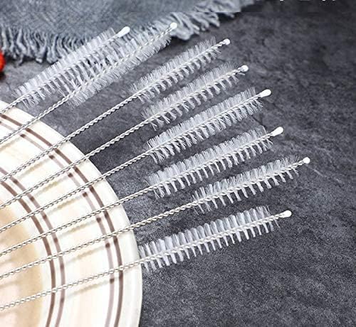 CasaNeLia Cleaning Brush Set 50 Piece Bulk Extra Long 9inch x10 mm Cleaner Brush for Stainless Steel Reusable Metal Tumbler Straws,Tumbler, Sippy Cup, Bottle and Tube(50pc-Cleaning Brush)