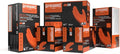 GLOVEWORKS 8 Mil Orange Nitrile Disposable Gloves Heavy Duty Industrial RDT for Mechanic and Automotive Shops Latex Free