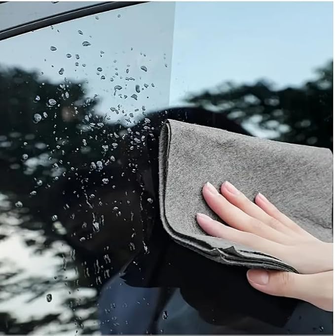 5pcs Thickened Magic Cleaning Cloth, 5pcs/Set Reusable Multifunctional Window Wipe Mirror Cloth, No Trace, Car Wash Rag, Kitchen Toilet Cleaning Cloth, Durable Microfiber Dish Cloth