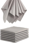 Eyeglass Cleaning Cloth Glasses Cleaner 12Pack Microfiber Lens Eyewear Sunglasses Wipes Clean Jewelry Screen Camera Lint Free Thick 5x6 Inch (Grey, 6x7)