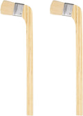 HARFINGTON Paint Brush 2Pcs 1.5" Brush Width Soft Wool Variety Angled Bend Brushes Radiator Paint Brush for Painting Furniture Walls Treatment, White