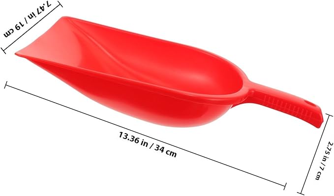 TEHAUX Red Multi-use Handheld Dustpan and Garbage Shovel for Desktop Cleaning, Small Plastic Dustpan for Kitchen and Household Waste Collection