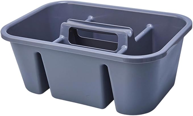 Cleaning Tool Carry Case Tool Collection Lightweight Home Use Compartments Storage, Gray