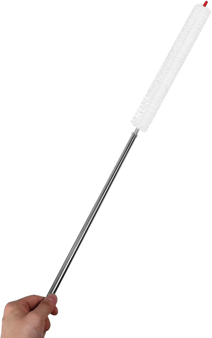 Car Radiator Cleaning Brush with Long Handle Auto Dusting Tool for Truck and Car Radiator Maintenance for Engine Heat Dissipation Fins and Vent Dust Removal