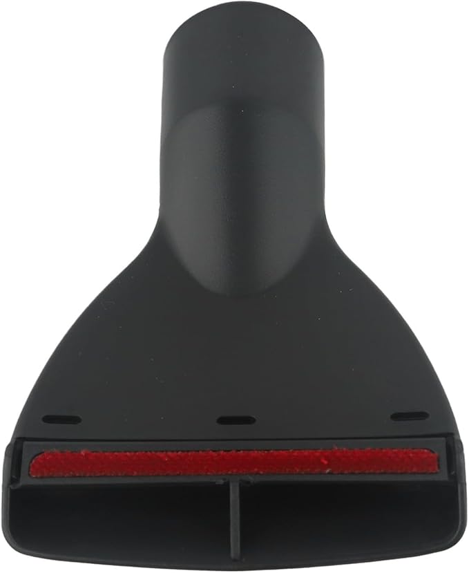 RichVibe Crevice Nozzle Vacuum Attachment, 35mm Dia Flat Mouth Upholstery Brush for Mattress and Sofa Cleaning, For Karcher, Bosch, Miele, Siemens, Samsung, Thomas, Parkside, Black