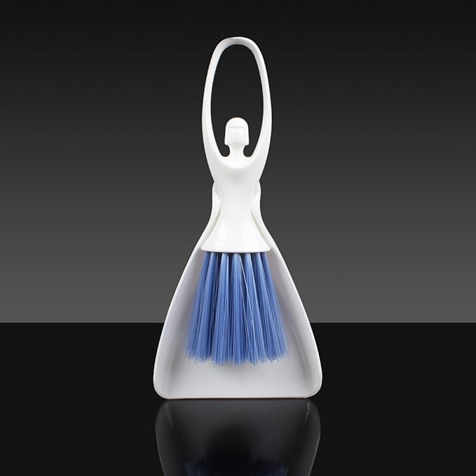 Jscarlife Mini Dustpan and Brush Deep Detail Cleaning Set, Deep Gap Cleaning Tool, Sweeping Up and Tidying Your Home, Desk, Countertop, Key Board, Cat, Dog and Other Pets, Dustpan