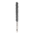 HARFINGTON Stainless Steel Bore Brush 12mm Dia Cleaning Wire Brush with Handle 1/4 Inch Hex Shank for Tubes, Ports, Bearings