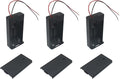 6 PCS 2 Slots AA Battery Holder Bundle with Switch and Leads Plastic AA Battery Case 2 X 1.5 V AA Battery Storage Box with Cap