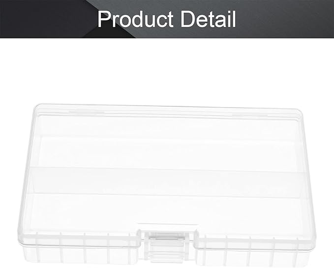 Fielect 48 x AA Battery Storage Case Holder Organizer Box Transparent